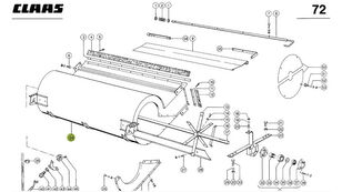 obudowa dmuchawy Claas 0006050481 za Claas Dominator 98 kombajna za žito
